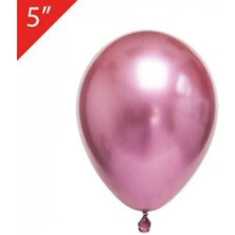 BALON KROM 5İNÇ PEMBE 100LÜ PAKET